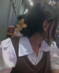 Chic Brown V-Neck Vest Top with White Shirt
