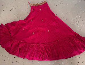 Vibrant Pink Embroidered Lehenga Choli