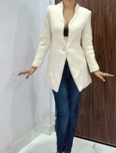 Off White Slim Fit Blazer