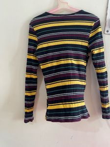 Striped Long Sleeve Top