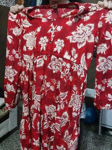 Red Floral maxi dress xxl xxxl