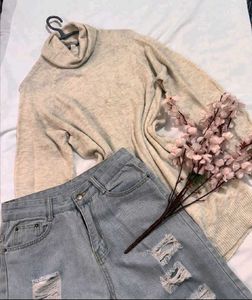 Cozy Turtleneck Sweater Dress