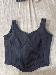 Stylish Grey Corset Top