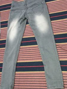 Gray Distressed Skinny Jeans