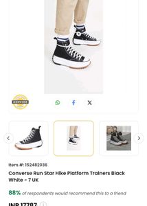 Converse Run Star Hike Platform Canvas