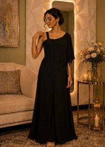 Elegant Black Embellished Jumpsuit
