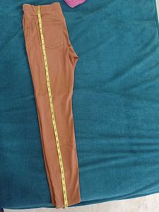 Brown High-Waisted Pants