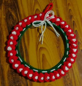 Handmade Crochet Christmas wreath