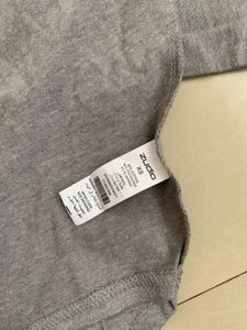 Gray Graphic Print Hoodie Top