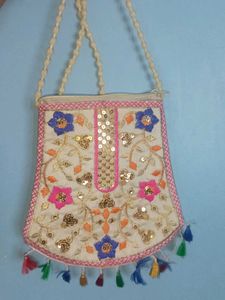 Embroidered Clutch Bag