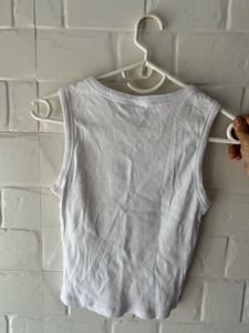 White Y2K Tank Top