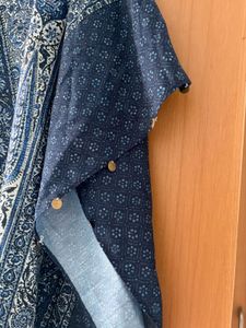 BIBA Women Art Silk Kaftan Kurta with Pants