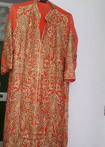 Beautiful Party Wear Suit With Full Front Sarooki