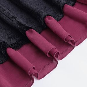 Gothic Velvet Dress with Bell Sleeves
