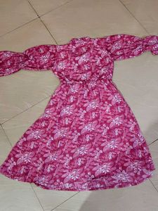 Pink Floral Gown