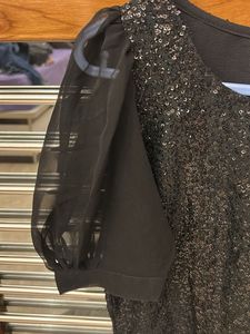 Sparkly Black Mini Dress