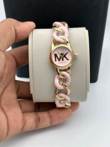 Michael Kors Watch - Silver &amp; White Chain