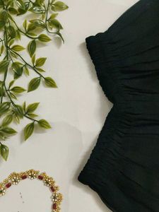 Elegant Black Kurta Set with Dupatta🖤✨