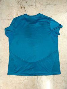 Quechua Dry-Fit Running T-Shirt – Teal Blue