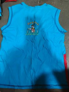 Ben 10 Graphic Blue Sleeveless Top