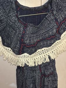 Fringed Boho Dress