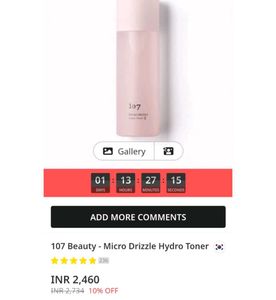 107 Micro Drizzle Hydro Toner