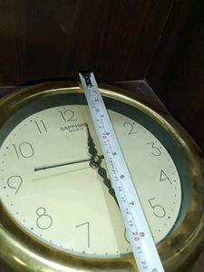 Vintage Gold Wall Clock with वाशिंग मशीन कवर