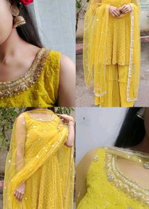 Beautiful Yellow Kurta Set with Dupatta