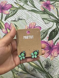 Cute Mint Green Cactus Earrings