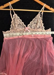 Lace Trim Babydoll Nightie