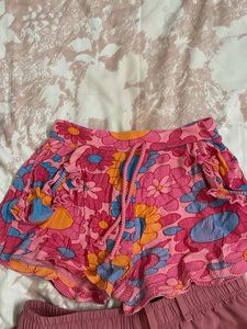 Shorts Bundle: Floral Ruffle &amp; Pink Athletic