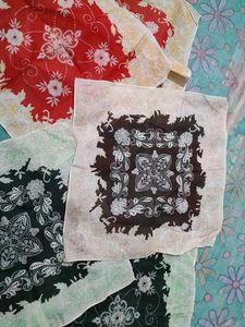 Handkerchief 5in Set With Pure Cotton