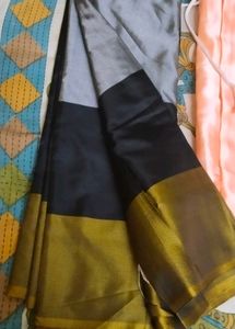 Elegant Silk Blend Saree with Blouse Petticoat Fre