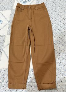 Stylish Brown Wide-Leg Pants