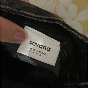 Women's Black Wide-Leg Jeans