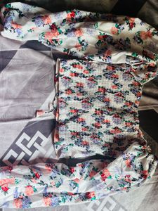 Floral Print Crop Top
