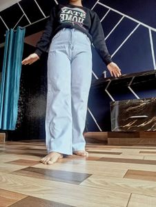 Light Wash Wide Leg Jeans