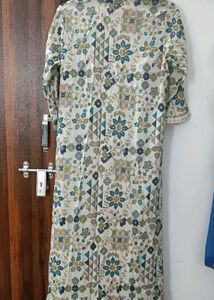Floral Printed Long Shrug / Cover-Up
