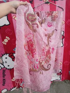 Pink Floral Scarf