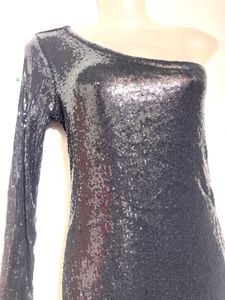 Sequin One-Shoulder Dress