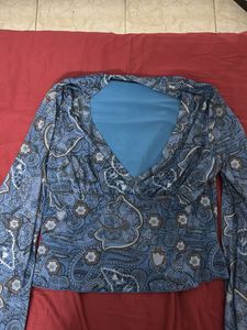 Blue Savana Party Top