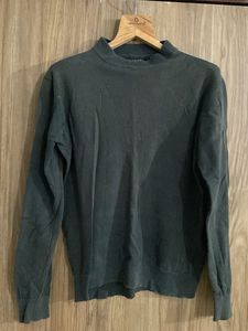 Brave Soul Dark Green Mock Neck Sweater