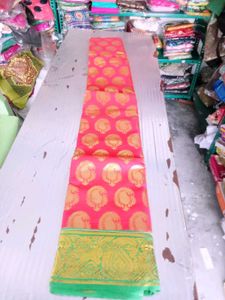 Premium Amman Silk Saree Rani Red