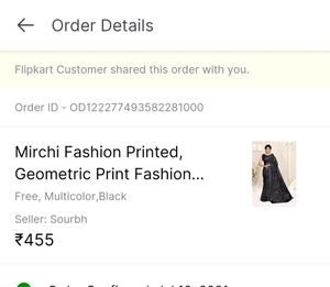 Geometric Print Cotton Blend Daily Saree Black