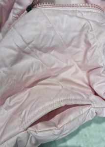 Pink Puffer Jacket with Hoodie