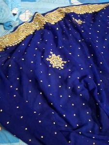 Royal Blue Embroidered Suit
