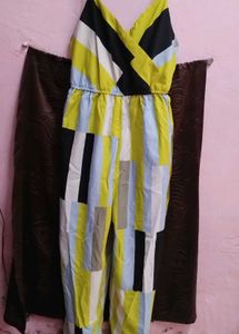 Boho Patchwork Stylish Neon Jumpsuit