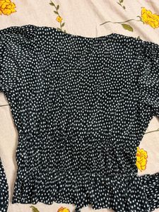 Chic Polka Dot Long Sleeve Blouse