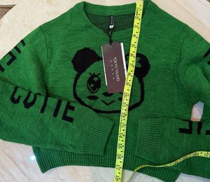 Cute Green Panda Sweater