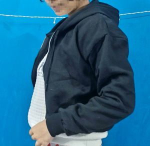 Black Full Zip Hoodie